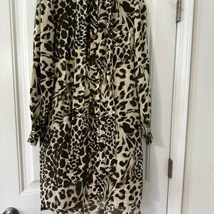 Diane Von Furstenberg Animal Print Blouse